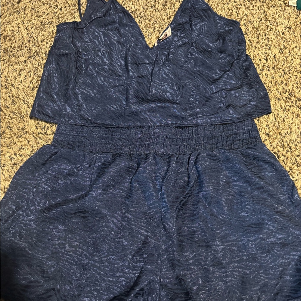 Victoria's Secret Navy Pajama Set